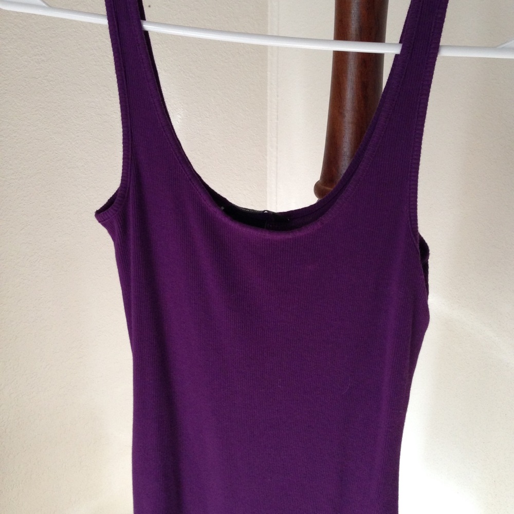 🎊SALE🎊 Ribbed, knit dark purple mini-dress